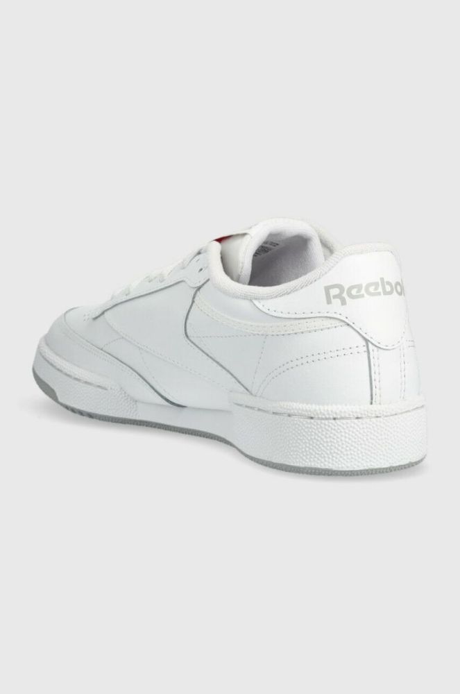 Шкіряні кросівки Reebok Classic Club C колір білий FZ6011-WH/WH/PG3 фото 3