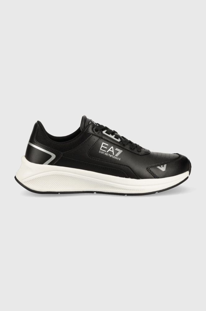 Шкіряні кросівки EA7 Emporio Armani колір чорний X8X139 XK324 N763