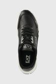 Шкіряні кросівки EA7 Emporio Armani колір чорний X8X139 XK324 N763