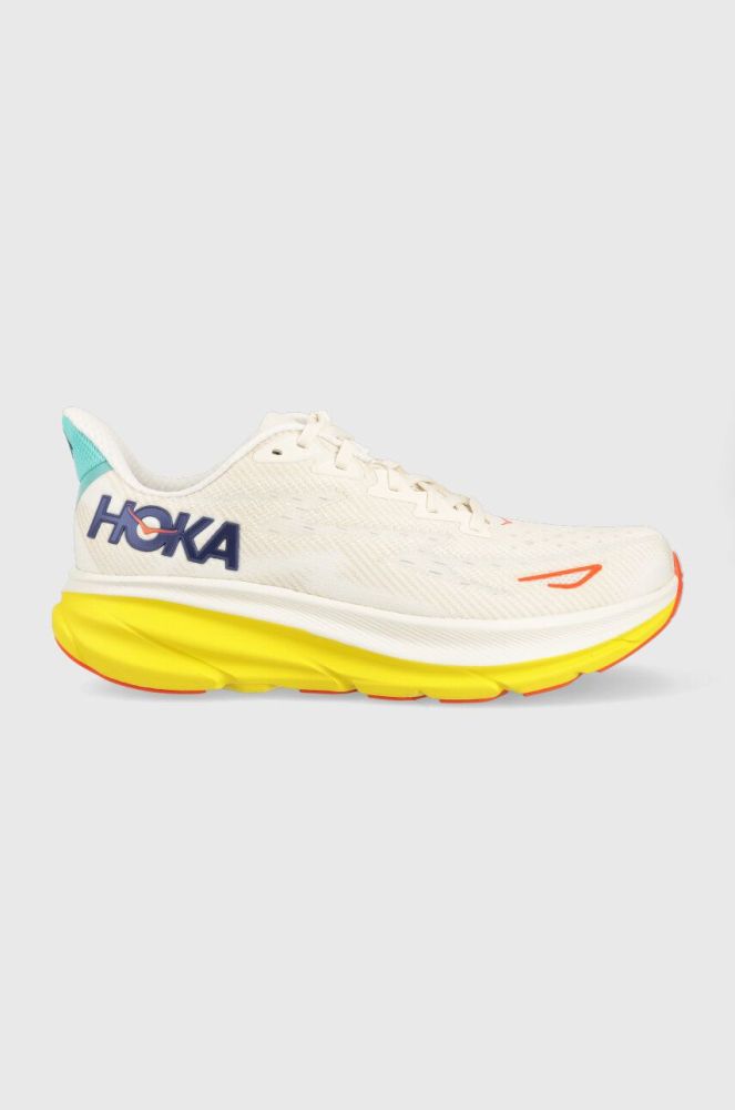 Бігові кросівки Hoka Clifton 9 колір бежевий 1127895-EPFR