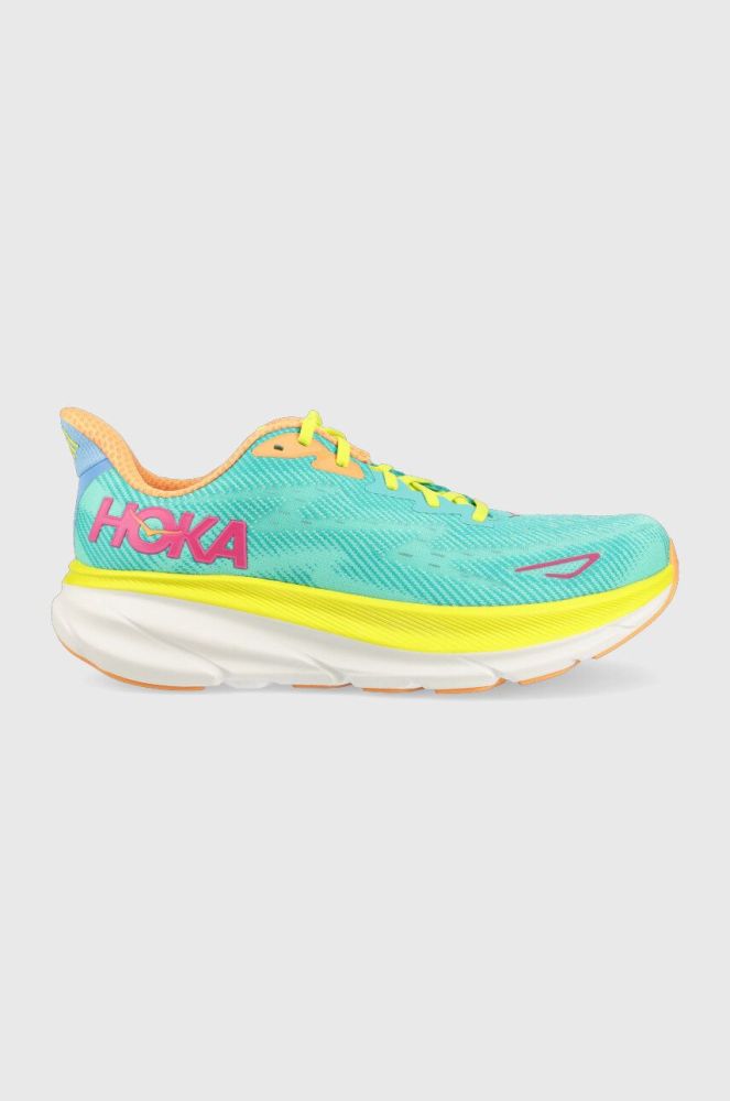 Бігові кросівки Hoka Clifton 9 колір зелений 1127895-EPFR