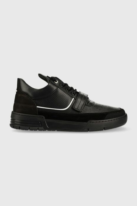 Шкіряні кросівки Filling Pieces Low Top Blaze колір чорний 10125691861