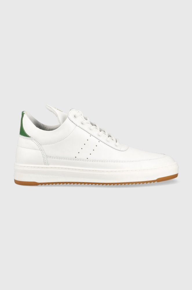 Шкіряні кросівки Filling Pieces Low Top Bianco колір білий 10127791926 10127791926-Green