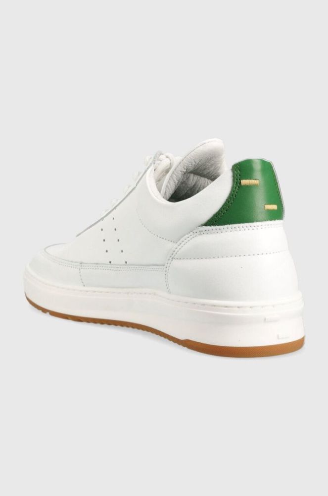 Шкіряні кросівки Filling Pieces Low Top Bianco колір білий 10127791926 10127791926-Green фото 3