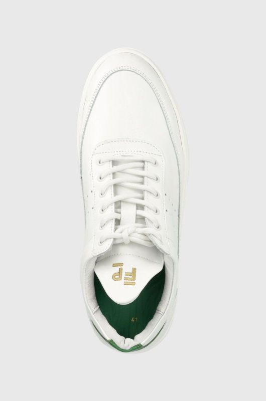 Шкіряні кросівки Filling Pieces Low Top Bianco колір білий фото 4