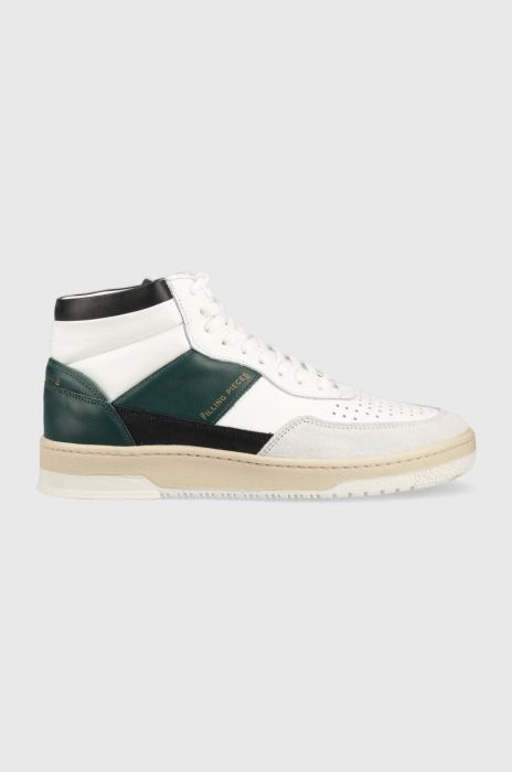 Шкіряні кросівки Filling Pieces Mid Ace Spin колір зелений 55333491926 55333491926-Green