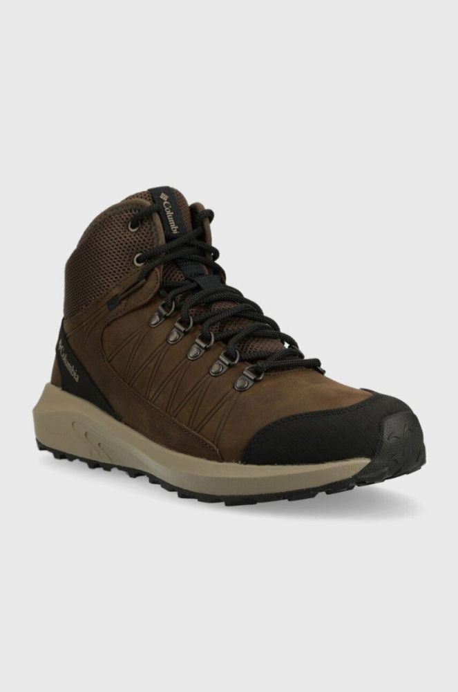 Черевики Columbia Trailstorm Crest Mid Waterproof чоловічі колір коричневий фото 2