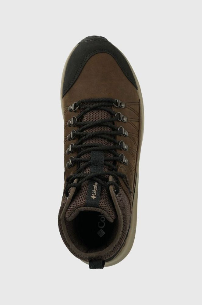 Черевики Columbia Trailstorm Crest Mid Waterproof чоловічі колір коричневий фото 4