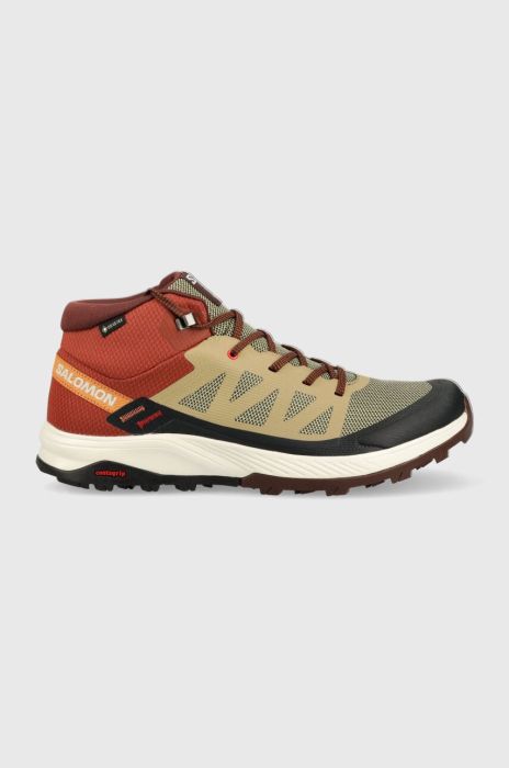 Черевики Salomon Outrise Mid GTX чоловічі колір коричневий Черевики Salomon Outrise Mid GTX чоловічі колір коричневий