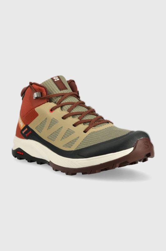 Черевики Salomon Outrise Mid GTX чоловічі колір коричневий фото 2