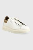 Шкіряні кросівки Guess VIBO колір білий FM6VIB FAL12