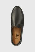 Шкіряні мокасини U.S. Polo Assn. RIVER чоловічі колір чорний RIVER002M (3126658)