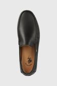 Шкіряні мокасини U.S. Polo Assn. RIVER чоловічі колір чорний RIVER002M (3126012)