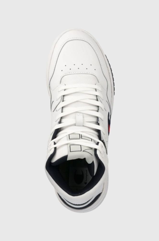 Шкіряні кросівки Champion Mid Cut Shoe Z80 колір білий фото 4