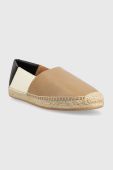 Шкіряні еспадрилі BOSS Madeira колір бежевий 50493009