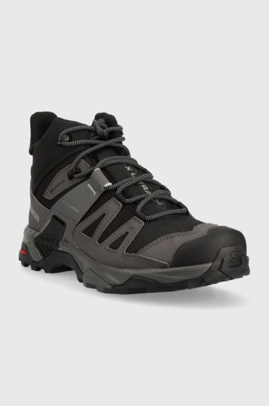 Черевики Salomon X Ultra 4 Mid GTX чоловічі колір чорний фото 2