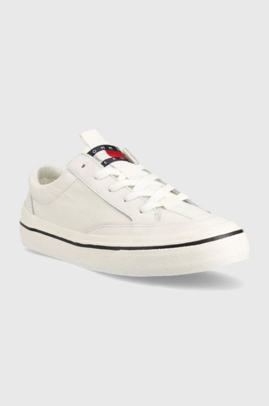 Кросівки Tommy Jeans TOMMY JEANS LEATHER VULC ESS колір білий EN0EN01932 фото 2