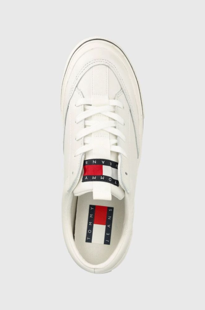 Кросівки Tommy Jeans TOMMY JEANS LEATHER VULC ESS колір білий EN0EN01932 фото 4