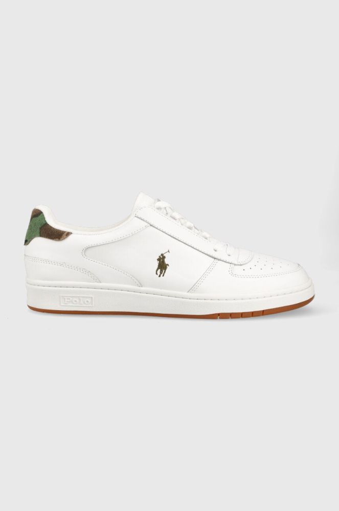Шкіряні кросівки Polo Ralph Lauren POLO CRT PP колір білий 809900934001