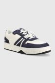 Шкіряні кросівки Lacoste L001 Leather Trainers колір синій 45SMA0036