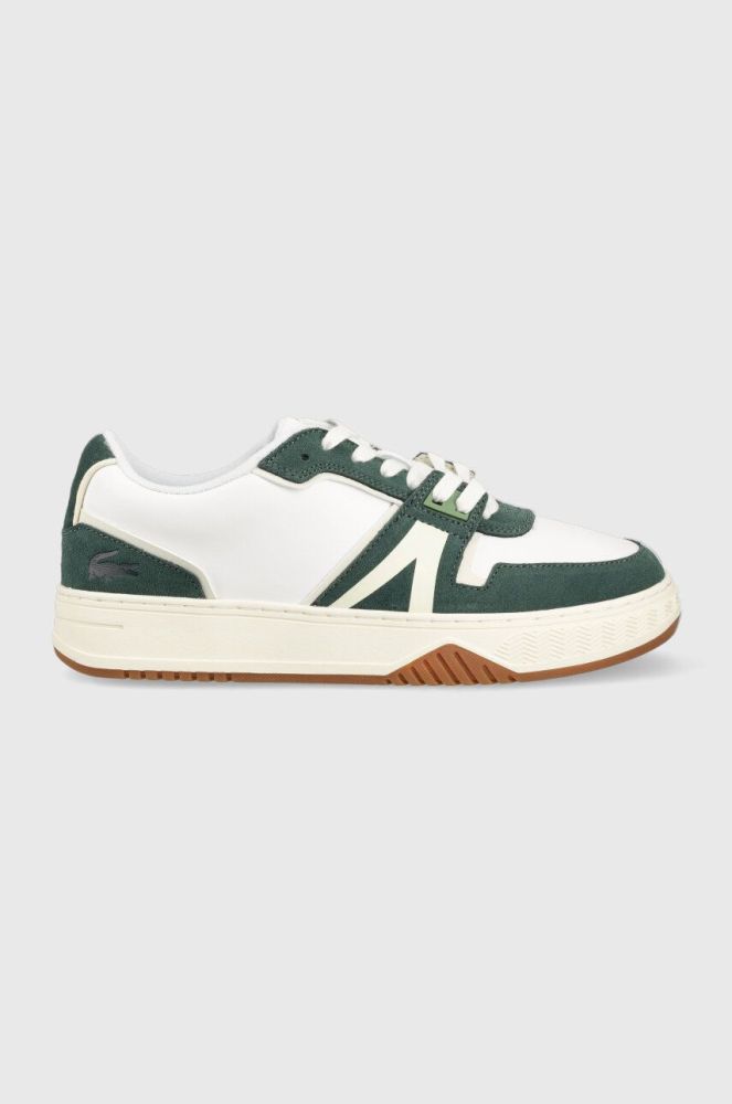 Шкіряні кросівки Lacoste L001 Leather Colour Trainers колір зелений 45SMA0070