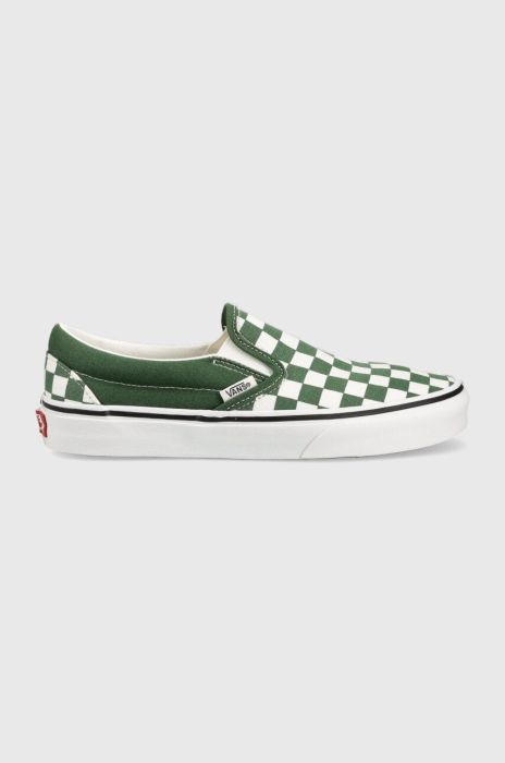 Кеди Vans Classic Slip-On колір зелений VN0A7Q5D6QU1