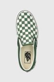 Кеди Vans Classic Slip-On колір зелений VN0A7Q5D6QU1