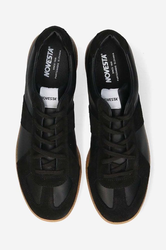 Шкіряні кросівки Novesta колір чорний N974007.60Y13Y003-BLACK фото 5