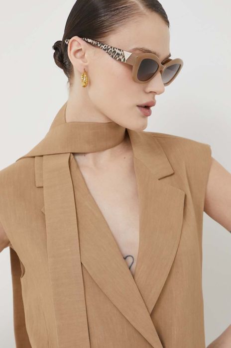 Сонцезахисні окуляри Guess жіночі колір бежевий (3170575)