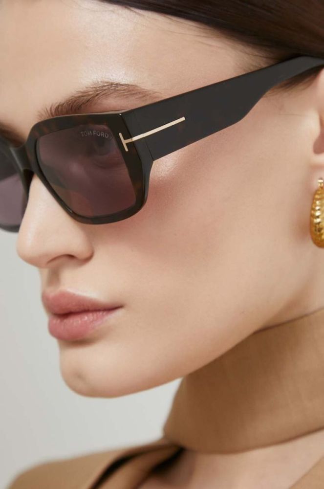 Сонцезахисні окуляри Tom Ford жіночі колір коричневий (3170580) фото 6