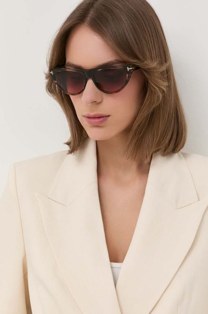 Сонцезахисні окуляри Tom Ford жіночі колір коричневий (3204988)