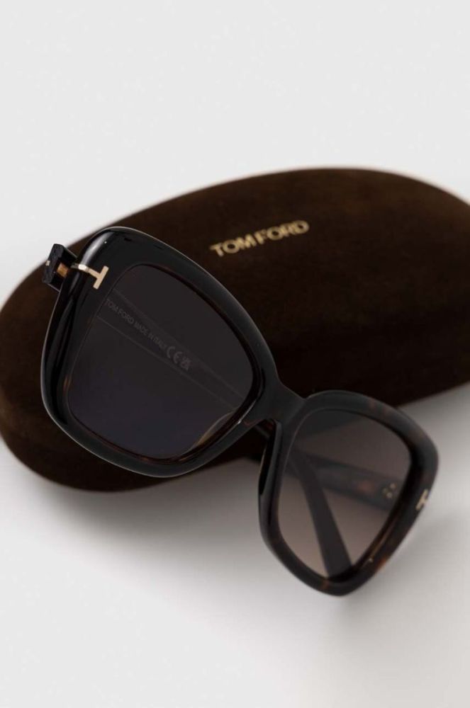 Сонцезахисні окуляри Tom Ford жіночі колір коричневий (3170583) фото 4