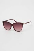 Сонцезахисні окуляри Guess жіночі колір бордовий