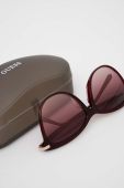 Сонцезахисні окуляри Guess жіночі колір бордовий