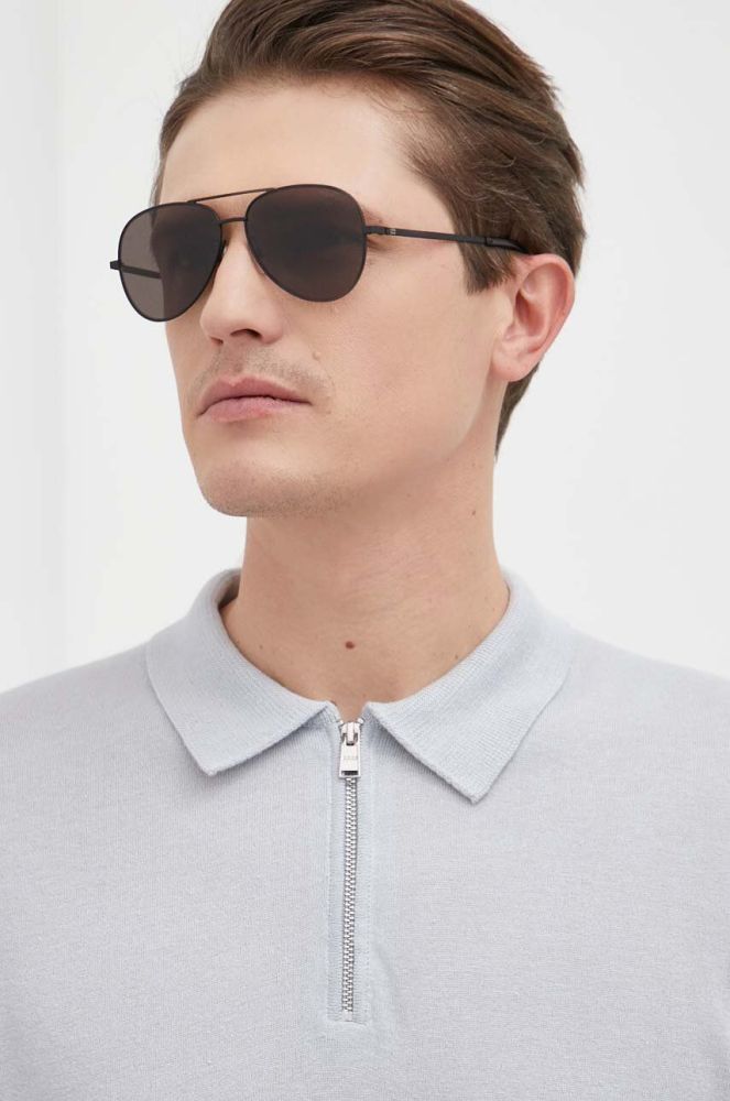 Сонцезахисні окуляри Tommy Hilfiger чоловічі колір чорний (3245185)