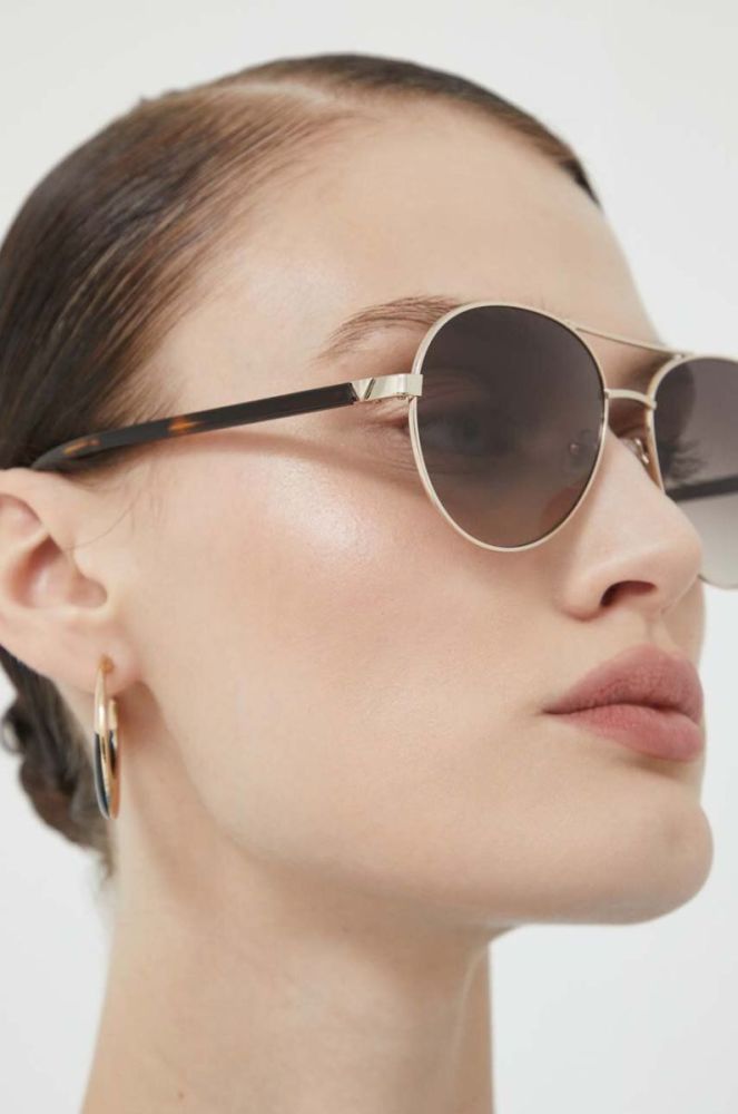 Сонцезахисні окуляри Guess колір бежевий (3167059) фото 5