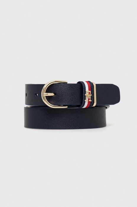Шкіряний ремінь Tommy Hilfiger жіночий колір синій (2837214)