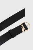Шкіряний ремінь Patrizia Pepe жіночий колір чорний (2890814)