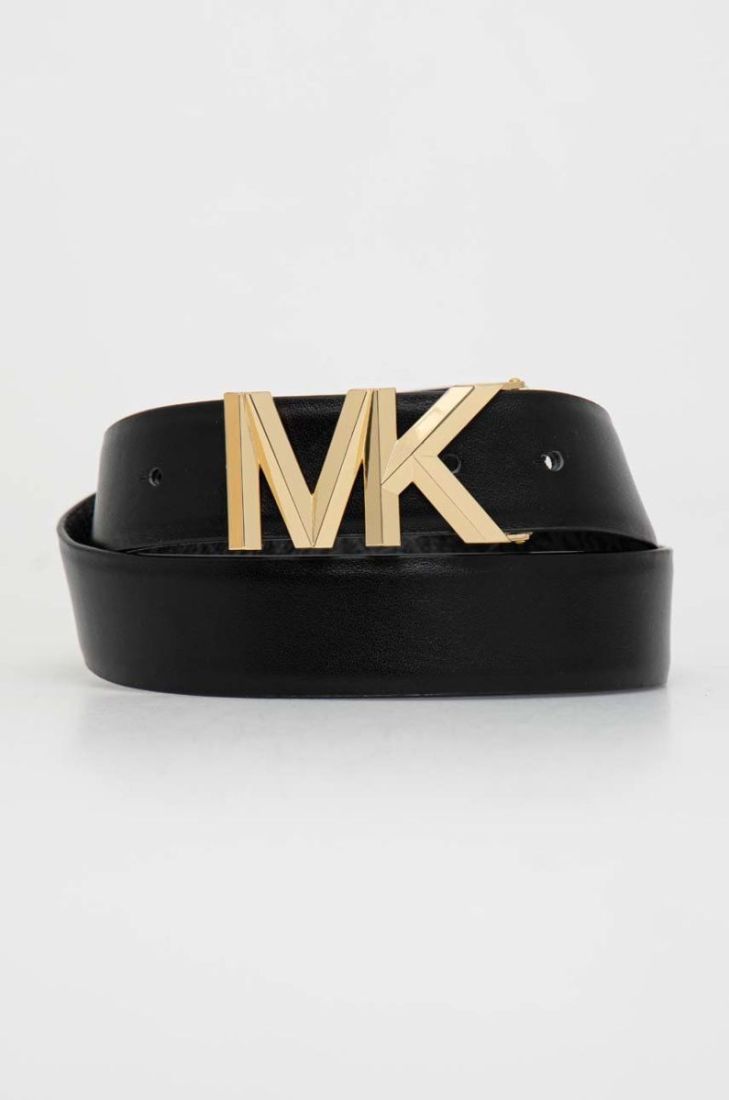 Двосторонній шкіряний ремінь MICHAEL Michael Kors жіночий колір чорний (2923815)