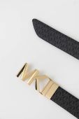Двосторонній шкіряний ремінь MICHAEL Michael Kors жіночий колір чорний (2923815)