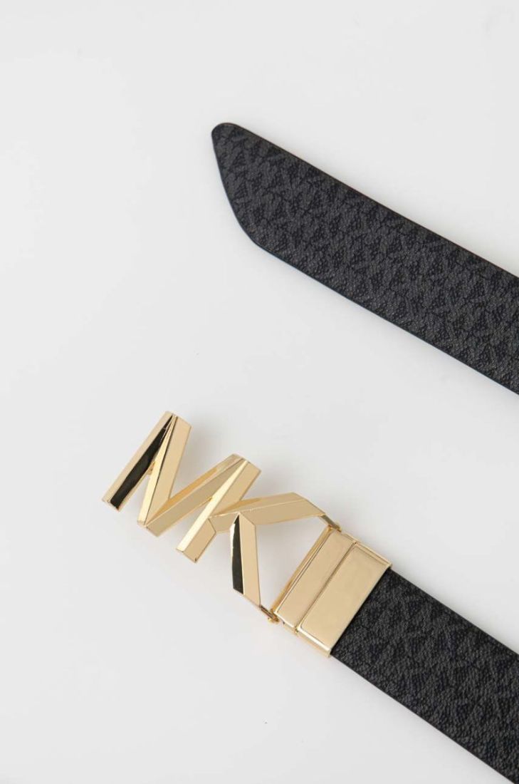 Двосторонній шкіряний ремінь MICHAEL Michael Kors жіночий колір чорний (2923815)