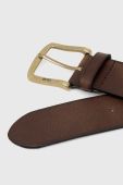 Шкіряний ремінь BOSS чоловічий колір коричневий (2897984)