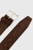 Замшевий ремінь BOSS чоловічий колір коричневий