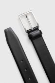 Шкіряний ремінь BOSS чоловічий колір чорний (3074415)