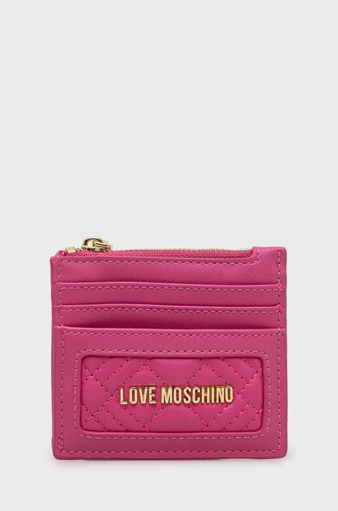 Чохол на банківські карти Love Moschino колір рожевий