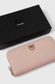 Шкіряний гаманець Pinko жіночий колір рожевий (2951412)