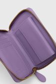 Шкіряний гаманець Pinko жіночий колір фіолетовий (3432954)
