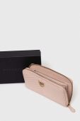 Шкіряний гаманець Pinko жіночий колір рожевий (2974914)