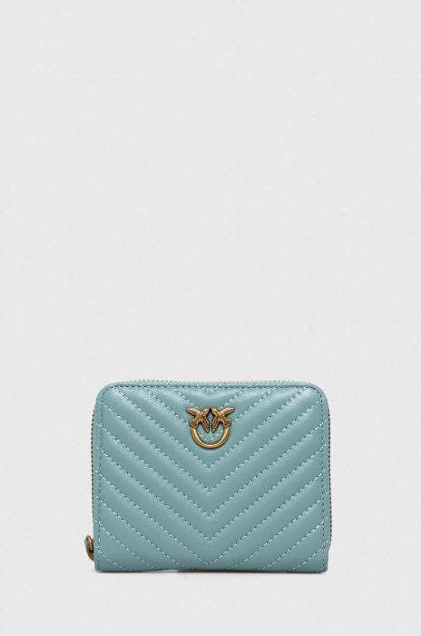 Шкіряний гаманець Pinko жіночий колір рожевий (3432957)