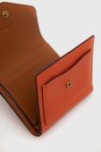 Шкіряний гаманець Coach жіночий колір помаранчевий (3256721)
